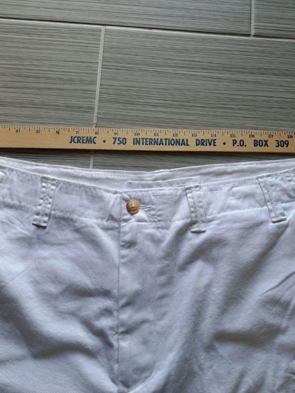 Polo Ralph Lauren Size 40 White Relaxed Fit Cargo Shorts Cotton Pony Logo Beach - Picture 11 of 15